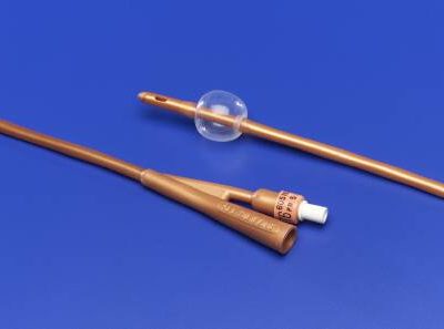 DOVER SONDA FOLEY de 100% SILICON REVESTIDA en HIDROGEL de PLATA de 2 VÍAS CON BALÓN 5CC 2 VIAS
