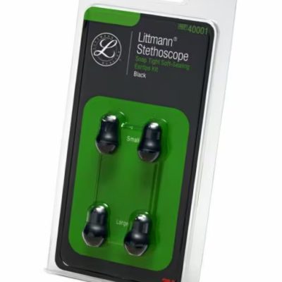 KIT DE PIEZAS DE 4 OLIVAS PARA ESTETOSCOPIOS LITTMANN COLOR NEGRO