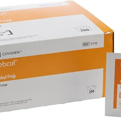 WEBCOL TOALLITA SATURADA DE ALCOHOL ISOPROPILICO AL 70% TAMAÑO GRANDE 2PLY