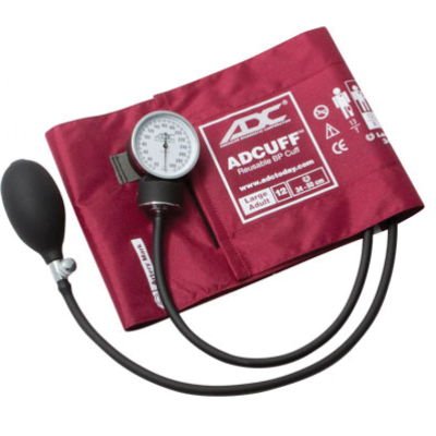 ESFIGMOMANÓMETRO ANEROIDE PARA OBESO 12 COLOR BURGUNDY