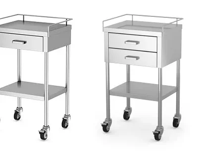 MESA UTILITARIA DE ACERO INOXIDABLE CON UNA GAVETA Y UNA REPISA INFERIOR